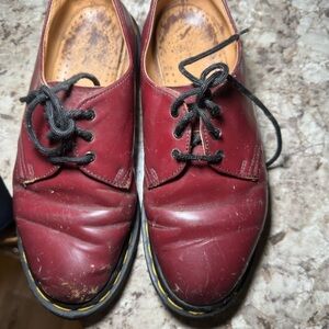Classic Burgundy Leather Men's Shoes